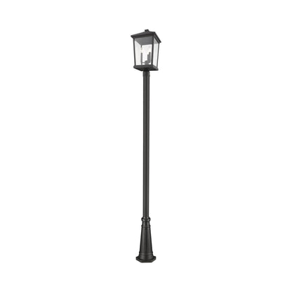Beacon 519P Outdoor Post Light in Black (3-Light).