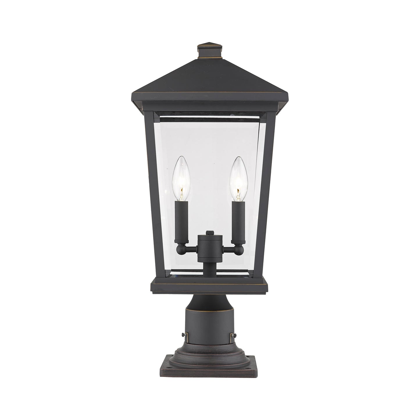 Beacon 533PM Outdoor Pier Mount Light in Oil Rubbed Bronze (21.5-Inch).