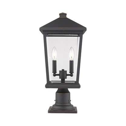 Beacon 533PM Outdoor Pier Mount Light in Oil Rubbed Bronze (21.5-Inch).