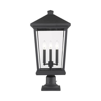 Beacon 533PM Outdoor Pier Mount Light in Black (25.5-Inch).