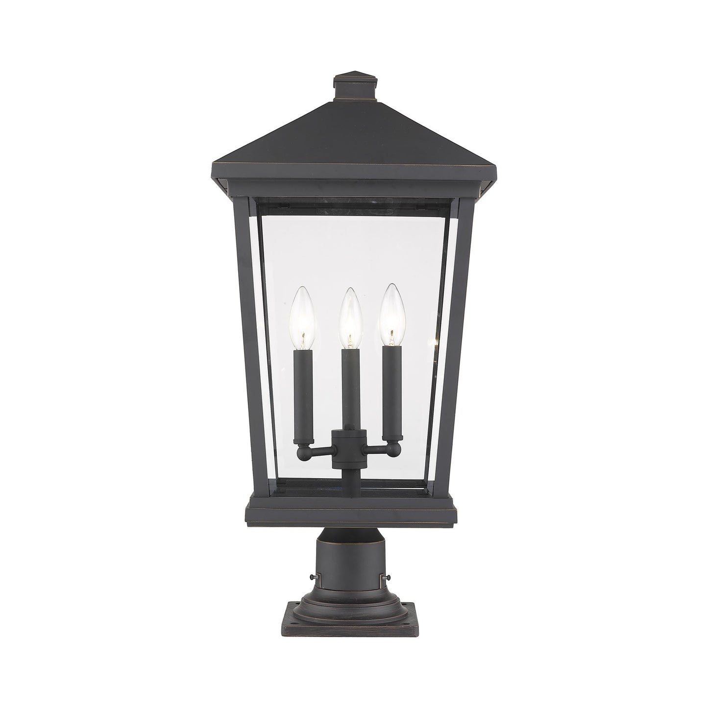 Beacon 533PM Outdoor Pier Mount Light in Oil Rubbed Bronze (25.5-Inch).