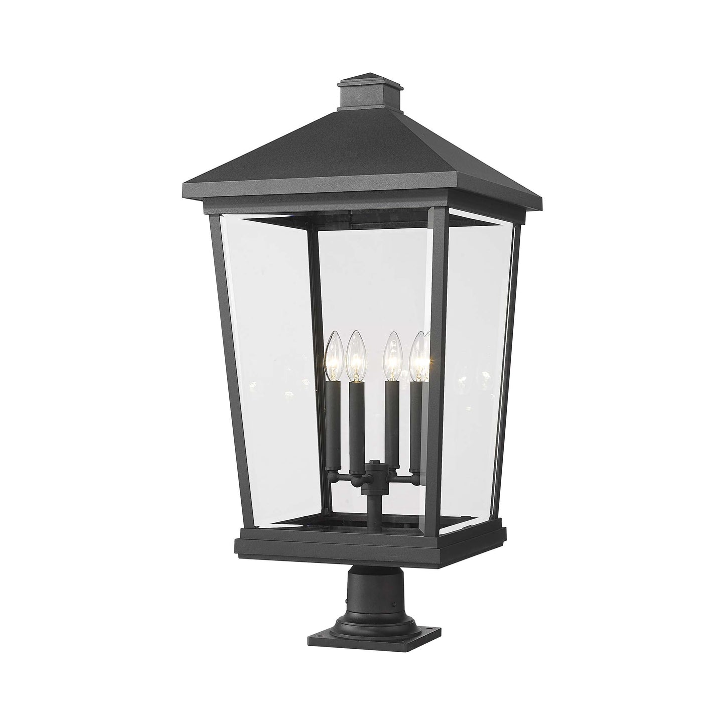 Beacon 533PM Outdoor Pier Mount Light in Black (32.75-Inch).