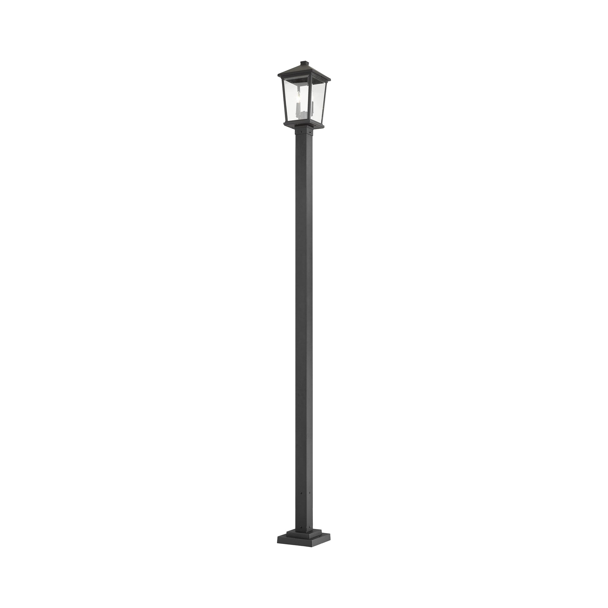 Beacon 536P Outdoor Post Light in Black (104.5-Inch).