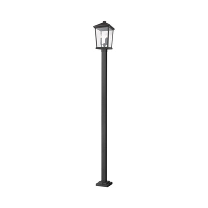 Beacon 536P Outdoor Post Light in Black (107-Inch).