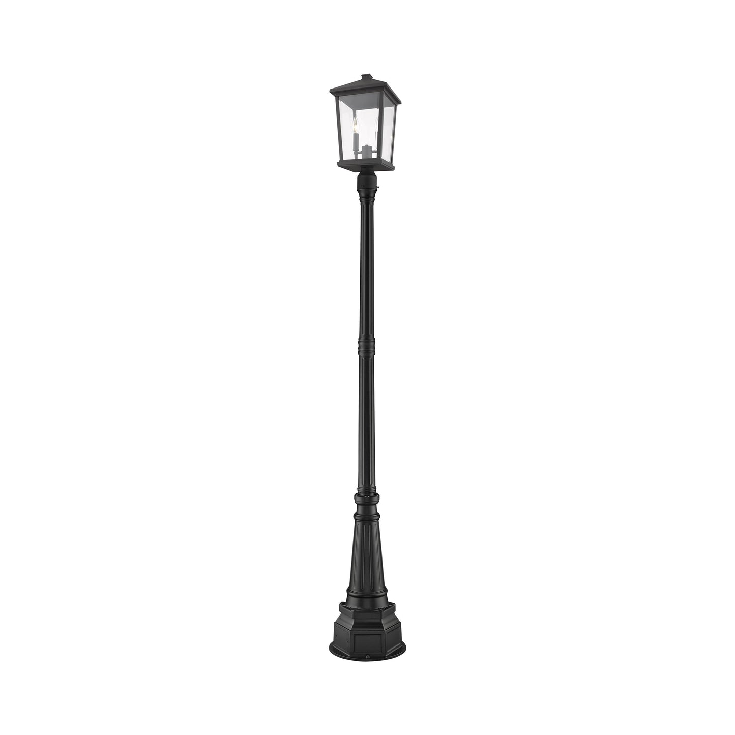 Beacon 564P Outdoor Post Light in Black (91.25-Inch).
