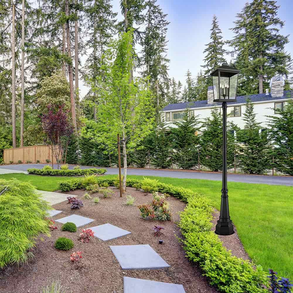 Beacon 564P Outdoor Post Light in Outside Area.