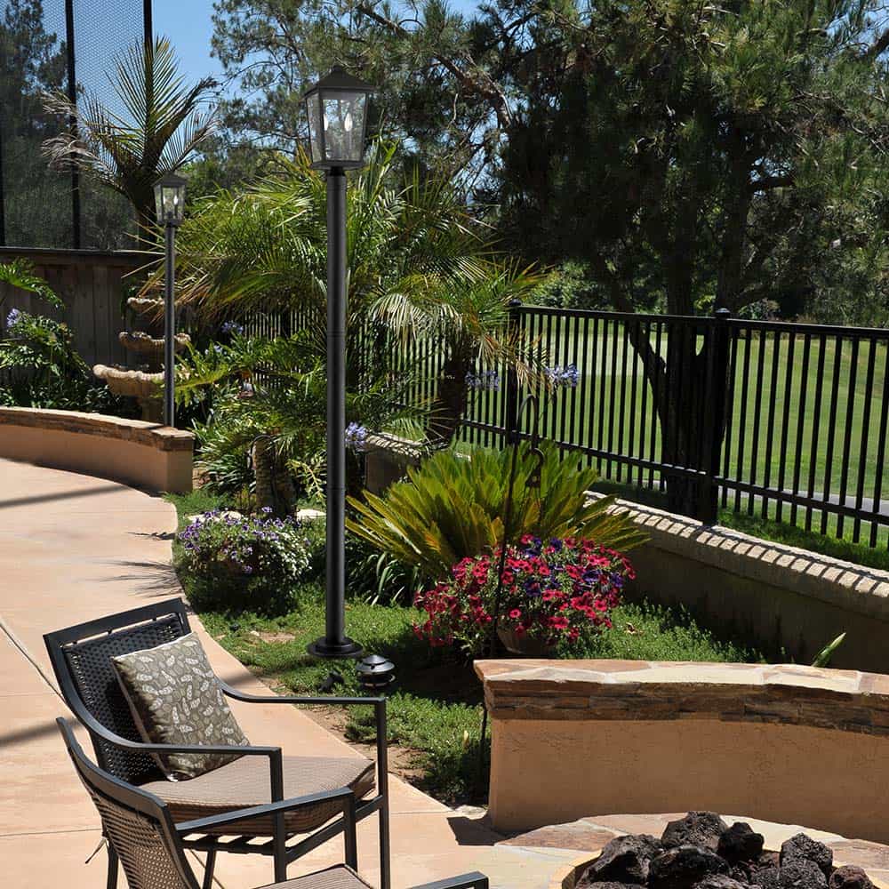 Beacon 567P Outdoor Post Light in Outside Area.