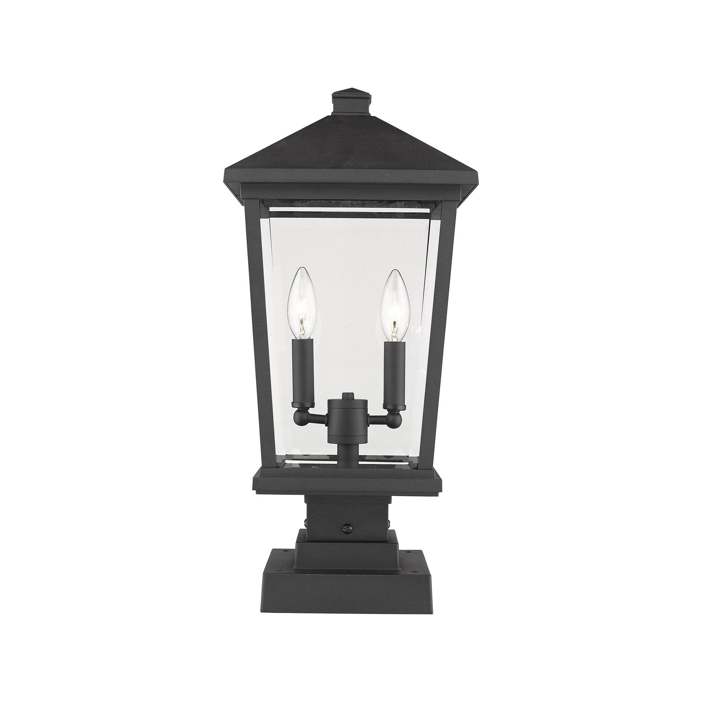 Beacon 568S Outdoor Pier Mount Light in Black (22-Inch).