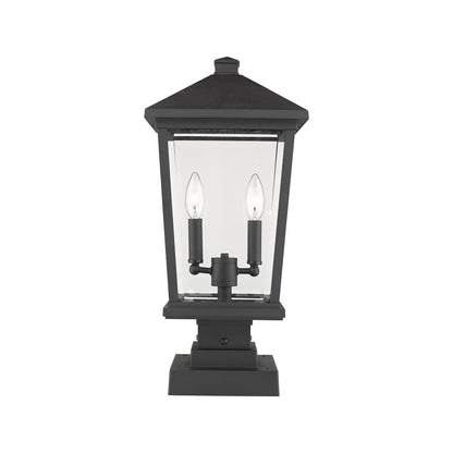 Beacon 568S Outdoor Pier Mount Light in Black (22-Inch).