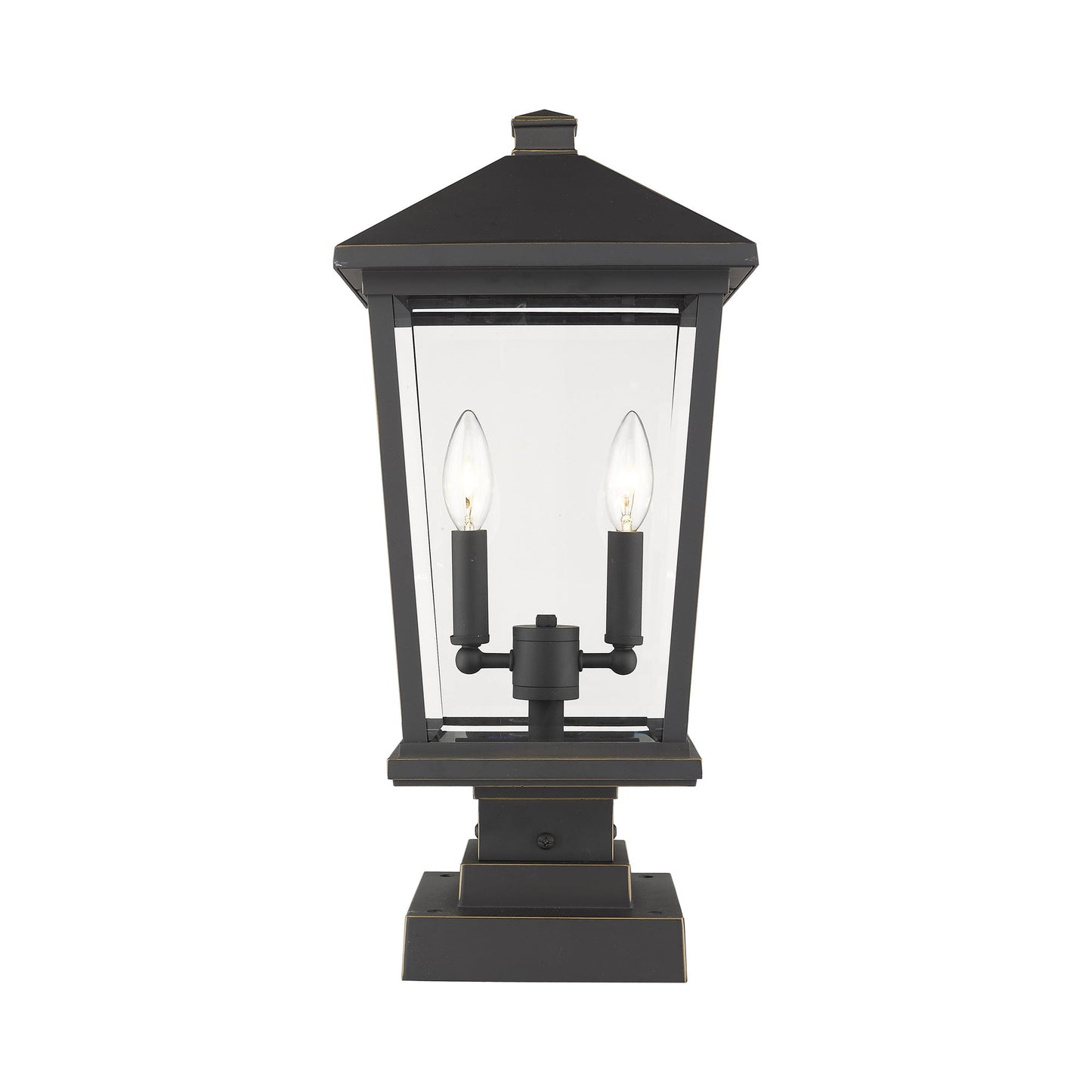 Beacon 568S Outdoor Pier Mount Light in Oil Rubbed Bronze (22-Inch).