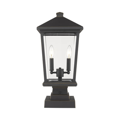 Beacon 568S Outdoor Pier Mount Light in Oil Rubbed Bronze (22-Inch).