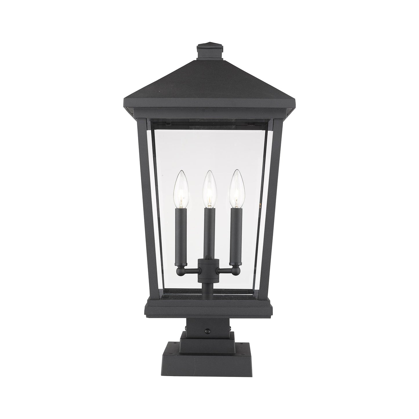 Beacon 568S Outdoor Pier Mount Light in Black (24.75-Inch).