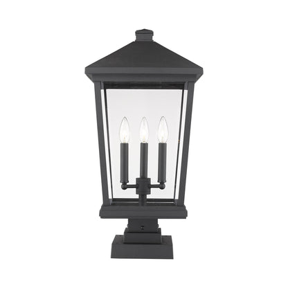 Beacon 568S Outdoor Pier Mount Light in Black (24.75-Inch).