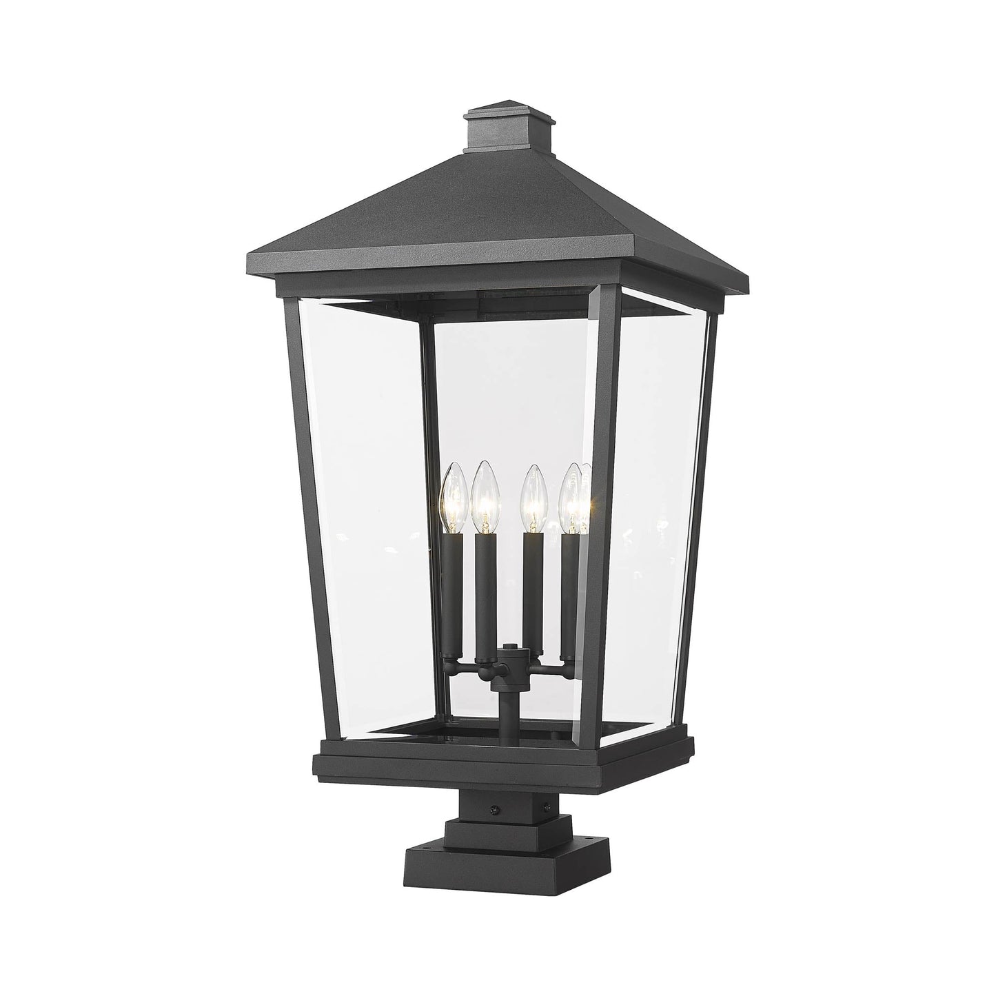 Beacon 568S Outdoor Pier Mount Light in Black (32-Inch).