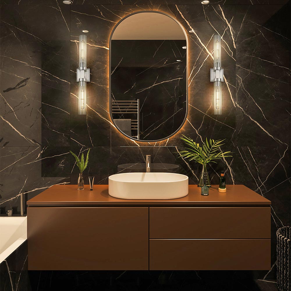 Beau 740 Wall Light in bathroom.