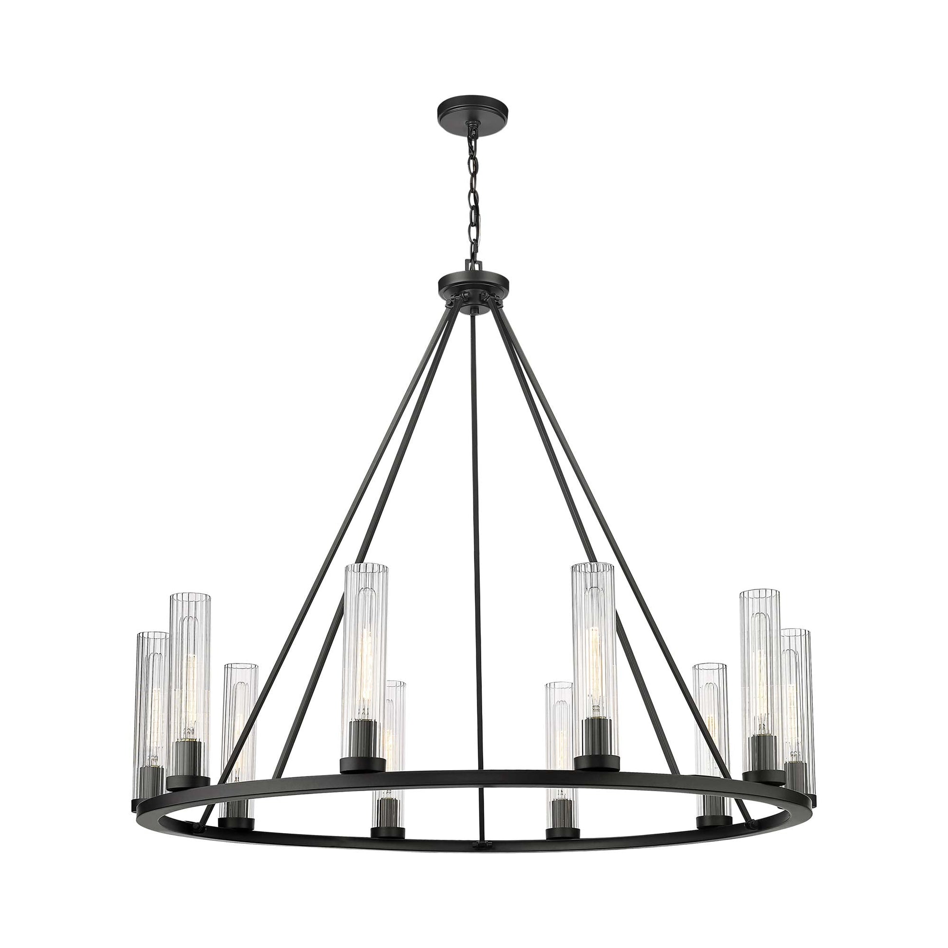 Beau Chandelier in Bronze (10-Light).