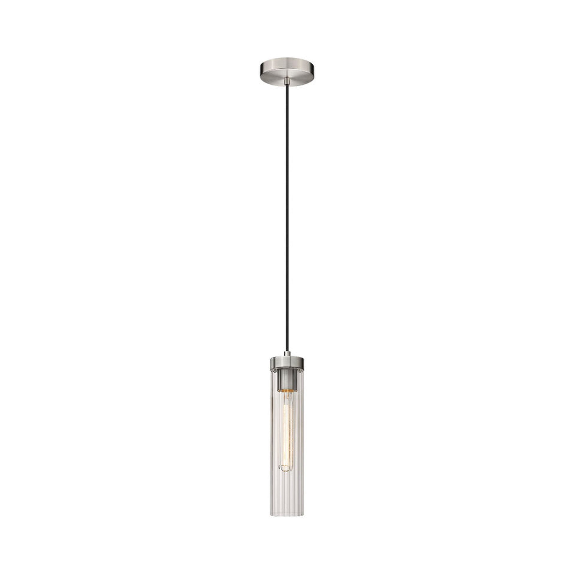 Beau Mini Pendant Light in Brushed Nickel (Cord).