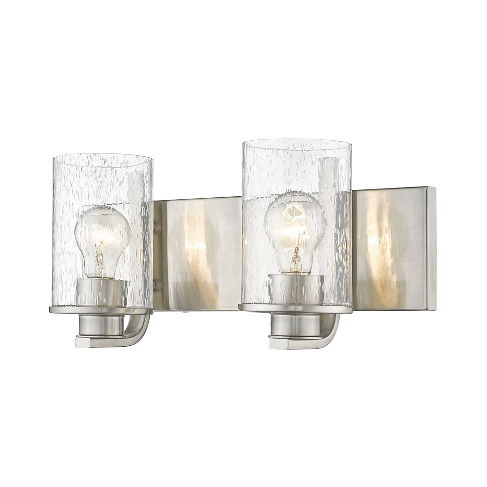 Beckett Bath Vanity Light in Brushed Nickel (2-Light).