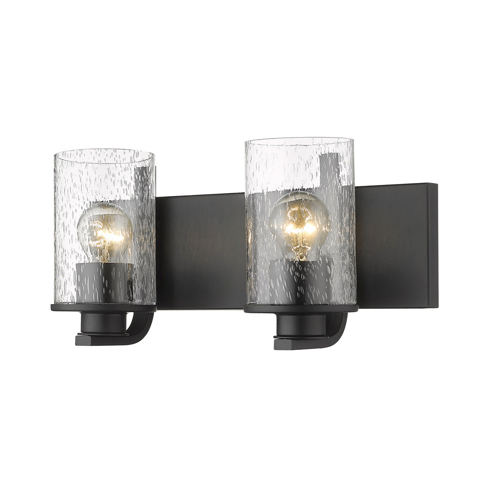 Beckett Bath Vanity Light in Matte Black (2-Light).