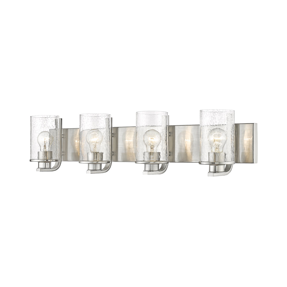 Beckett Bath Vanity Light in Brushed Nickel (4-Light).