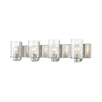 Beckett Bath Vanity Light in Brushed Nickel (4-Light).