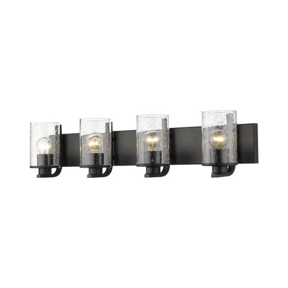 Beckett Bath Vanity Light in Matte Black (4-Light).
