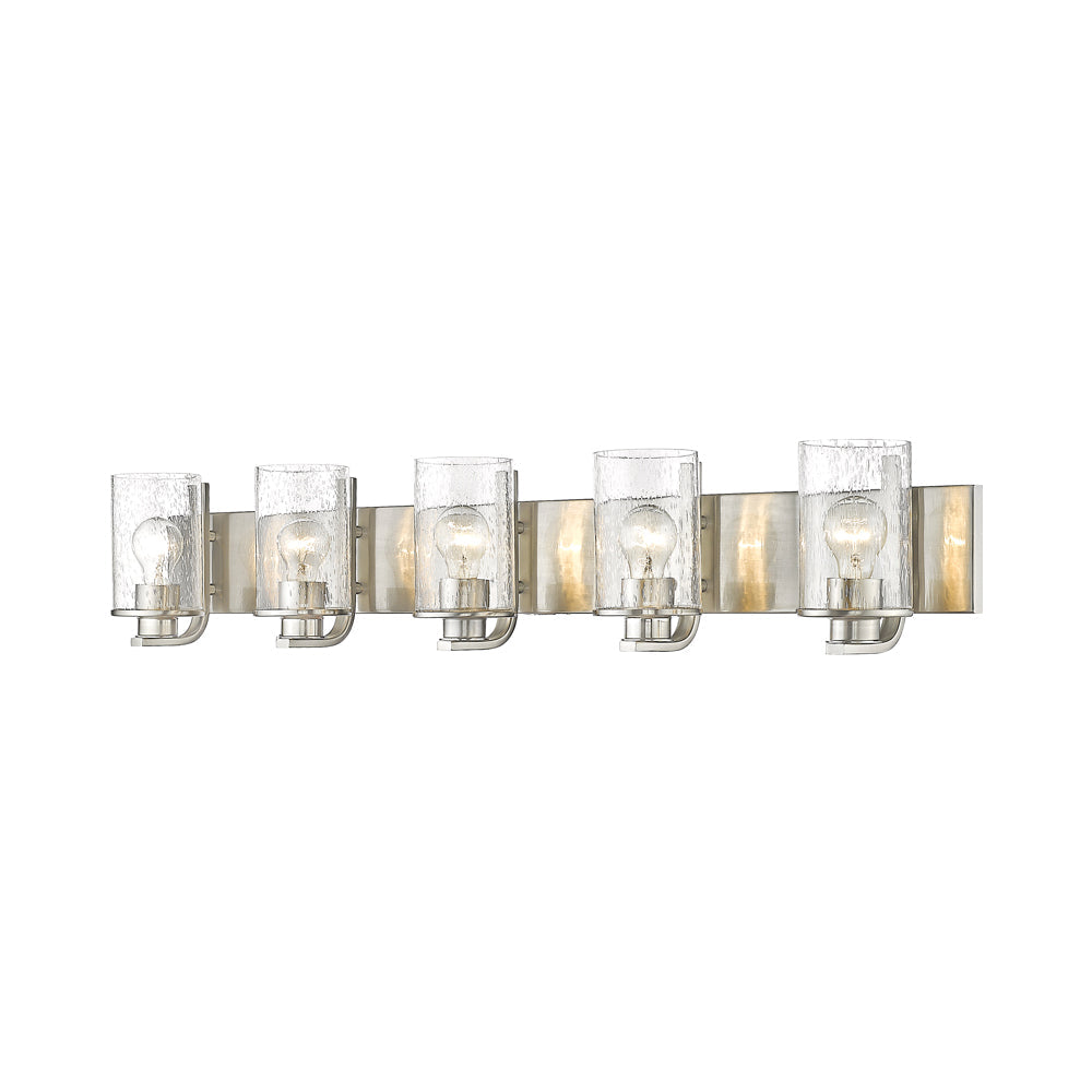 Beckett Bath Vanity Light in Brushed Nickel (5-Light).