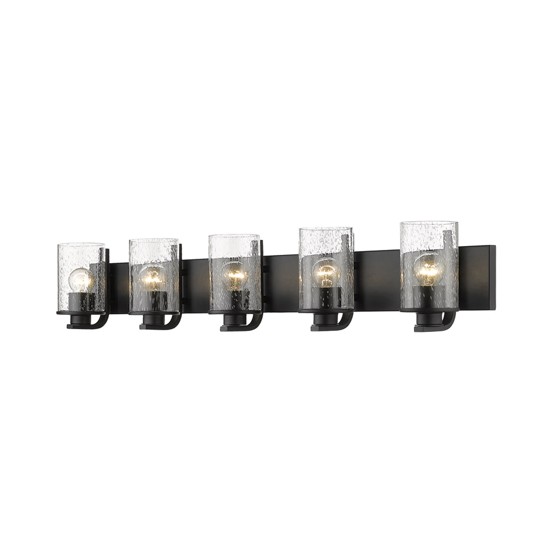 Beckett Bath Vanity Light in Matte Black (5-Light).