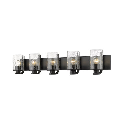 Beckett Bath Vanity Light in Matte Black (5-Light).