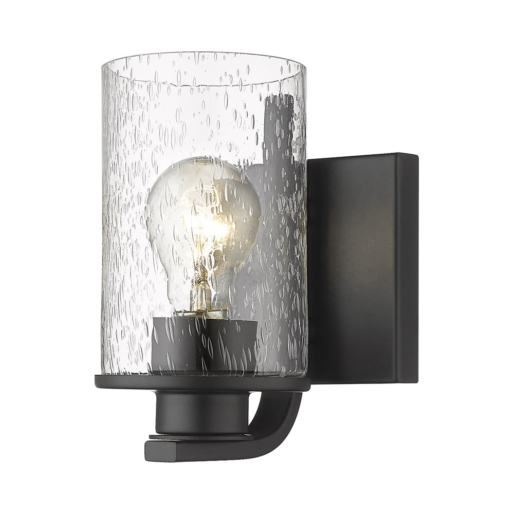 Beckett Bath Wall Light in Matte Black.