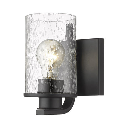 Beckett Bath Wall Light in Matte Black.