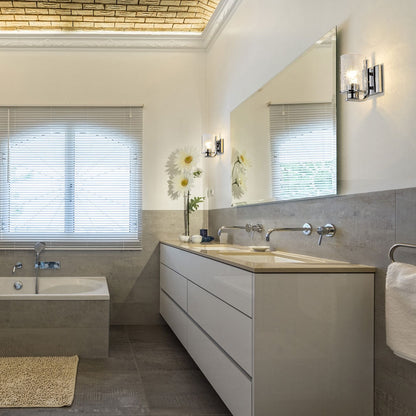 Beckett Bath Wall Light in bathroom.