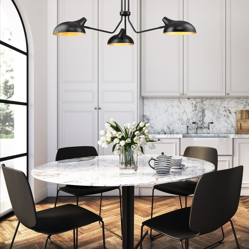 Bellamy Chandelier in dining room.