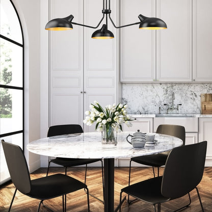 Bellamy Chandelier in dining room.