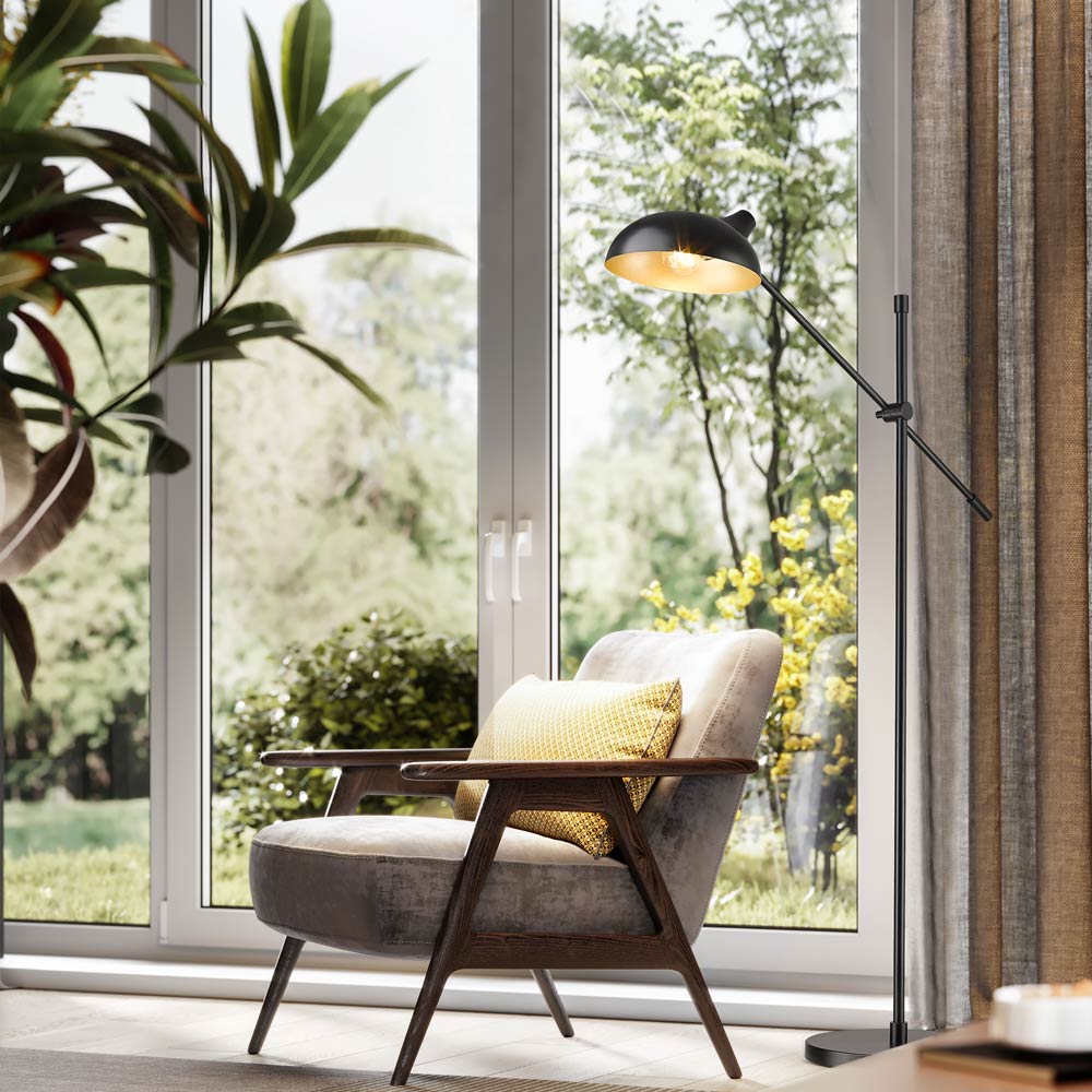 Bellamy Floor Lamp in living room.