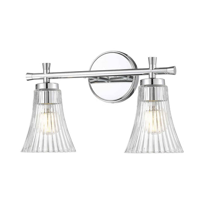 Belle Bath Vanity Light in Chrome (2-Light).