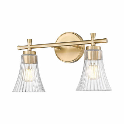 Belle Bath Vanity Light in Modern Gold (2-Light).