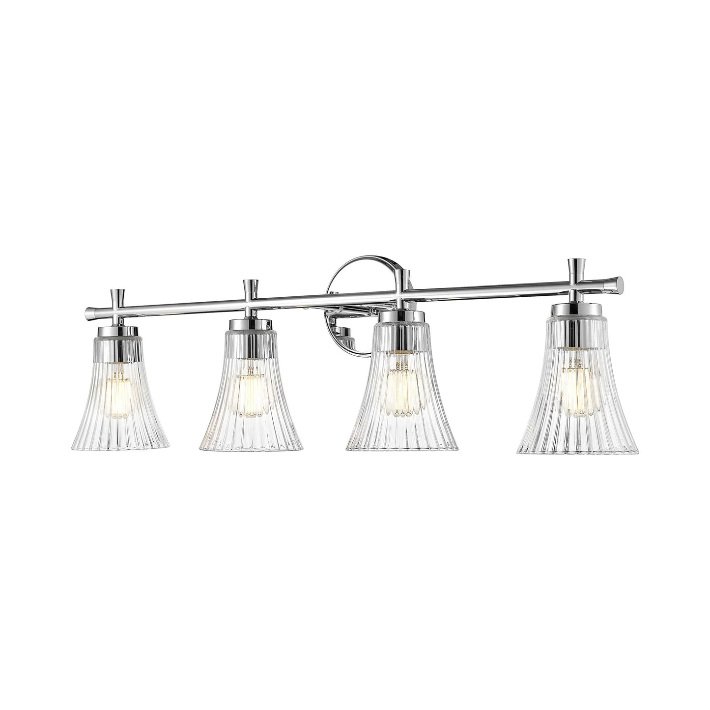 Belle Bath Vanity Light in Chrome (4-Light).