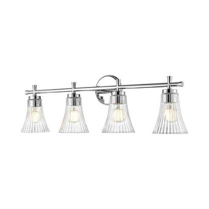Belle Bath Vanity Light in Chrome (4-Light).