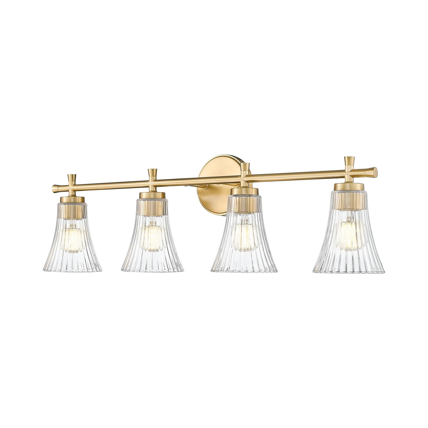 Belle Bath Vanity Light in Modern Gold (4-Light).