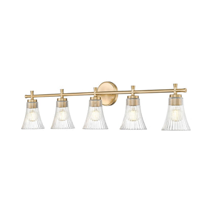 Belle Bath Vanity Light in Modern Gold (5-Light).