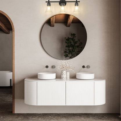 Belle Bath Vanity Light in bathroom.