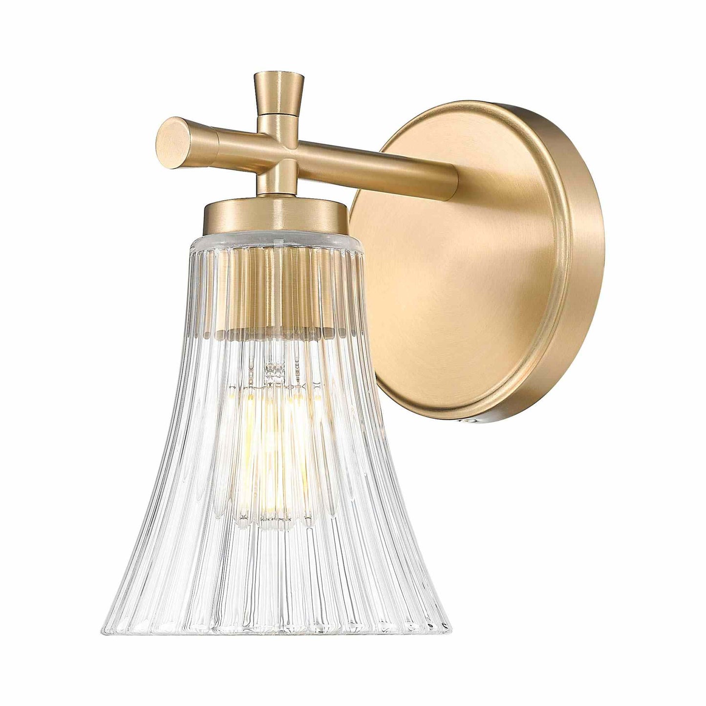 Belle Wall Light in Modern Gold.