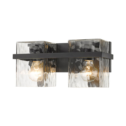 Bennington Bath Vanity Light in Matte Black (2-Light).