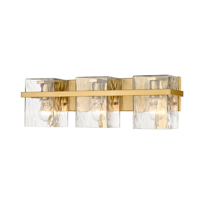 Bennington Bath Vanity Light in Modern Gold (3-Light).