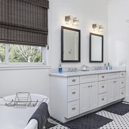 Bennington Bath Vanity Light in bathroom.