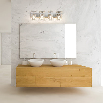 Bennington Bath Vanity Light in bathroom.