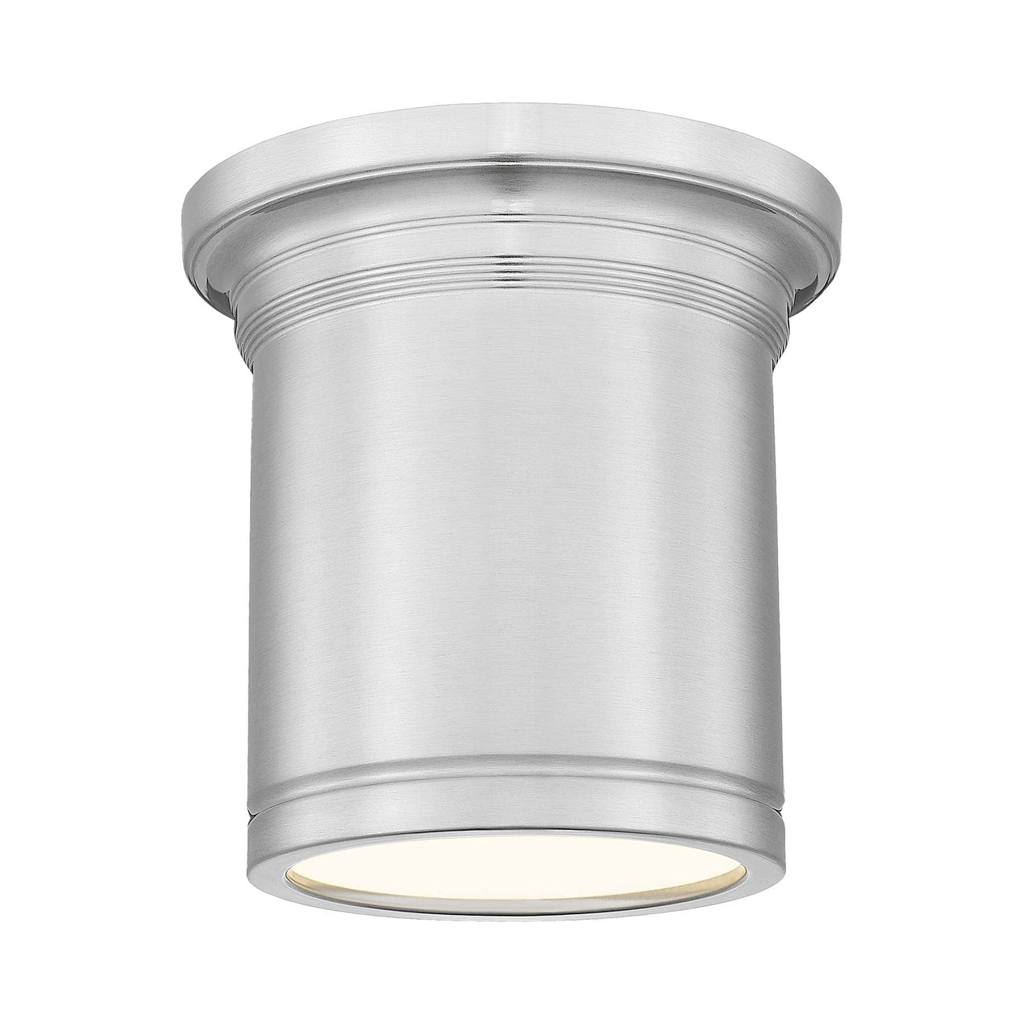 Bentley LED Flush Mount Ceiling Light in Brushed Nickel (8-Inch).