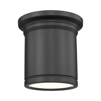 Bentley LED Flush Mount Ceiling Light in Matte Black (8-Inch).