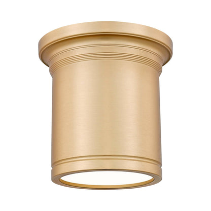 Bentley LED Flush Mount Ceiling Light in Modern Gold (8-Inch).